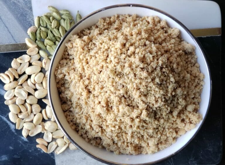 Crushed Peanuts for Peanut Ladoos