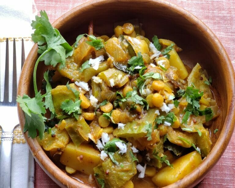 Ridge Gourd or Turiya Vegetable